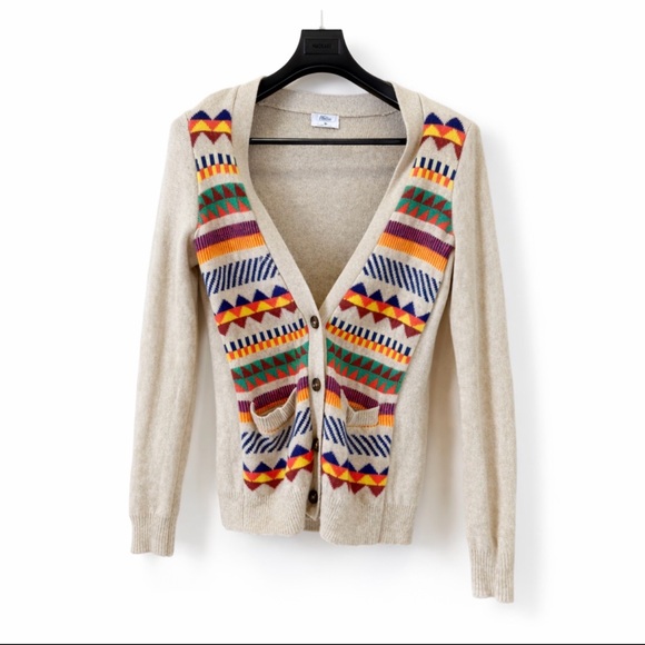 J.Crew Sweaters - Women's J.Crew Merino Wool Cardigan M Beige Multi-color
